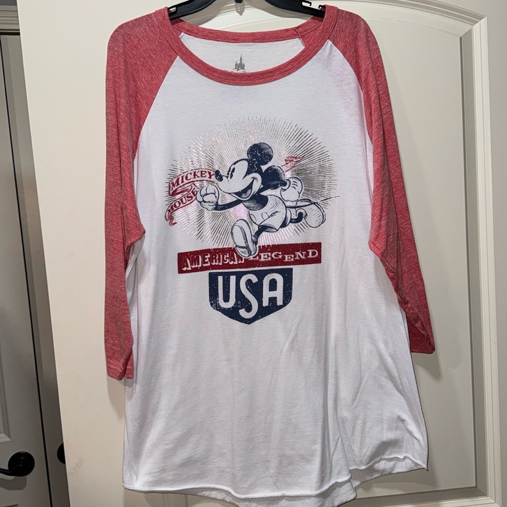Disney Parks 3/4 sleeve shirt